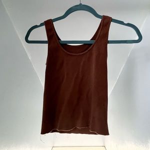 Brown Brandy Melville Cropped Tank